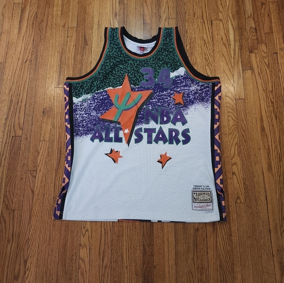 Mitchell & Ness Other - Mitchell & Ness NBA Mens Swingman Jersey Allstar 1995 Hakeem Olajuwon Size 2XL